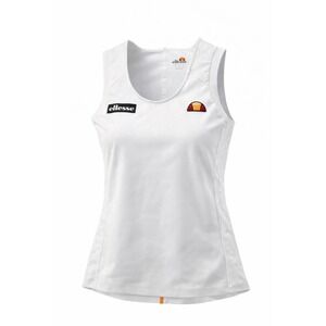 Ellesse Tank Top Womens Medium White Athletic Tennis Y2K Logo Sleeveless